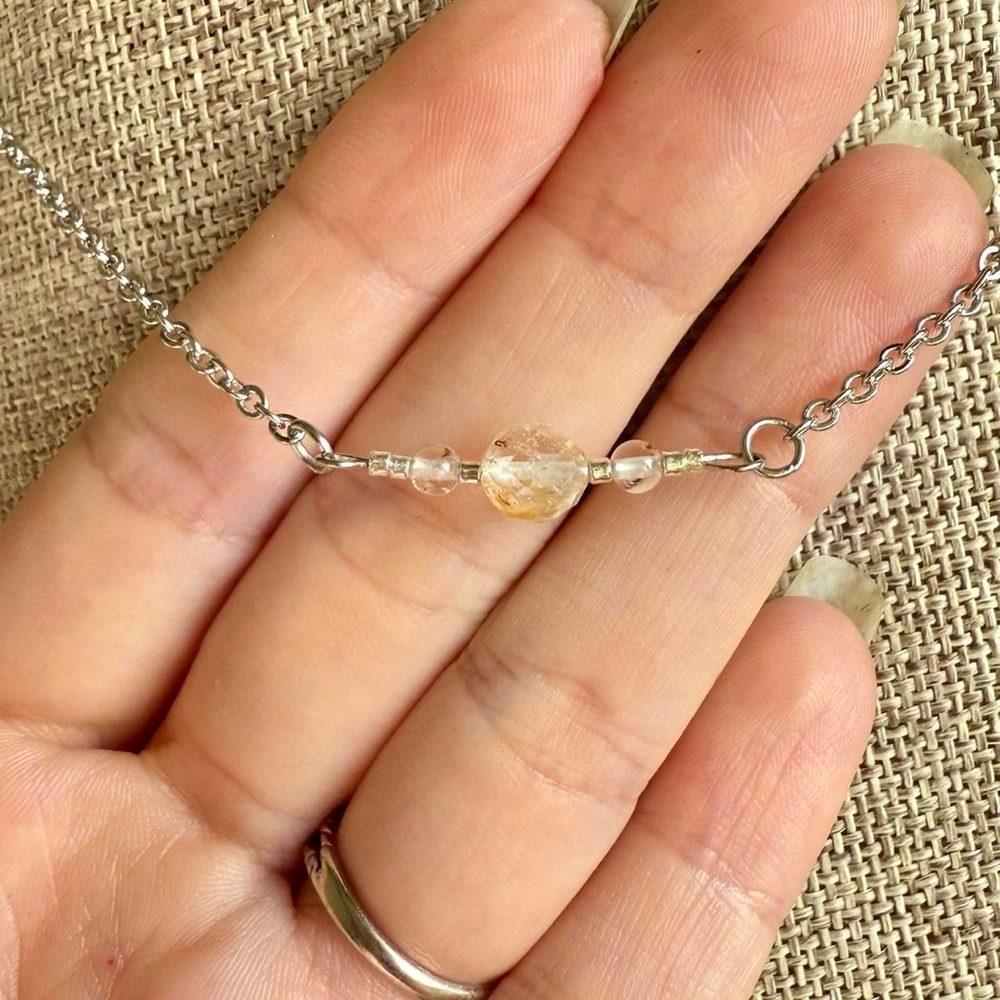 Dainty Aquamarine Necklace